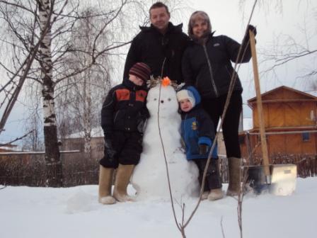 со снеговиком